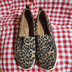 BareTraps Leopard Print Slip-On Sneakers